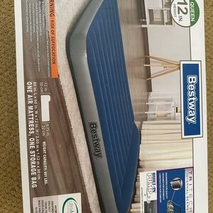 Bestway Blue and Gray Queen Air Mattress